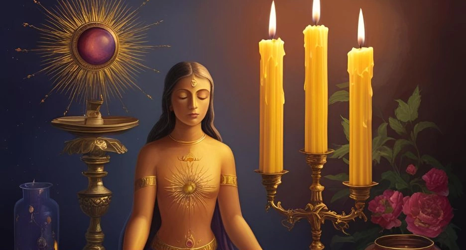 Clarividência com velas