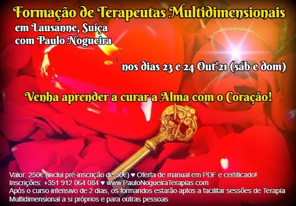Curso de Terapia Multidimensional na Suiça - Out'21