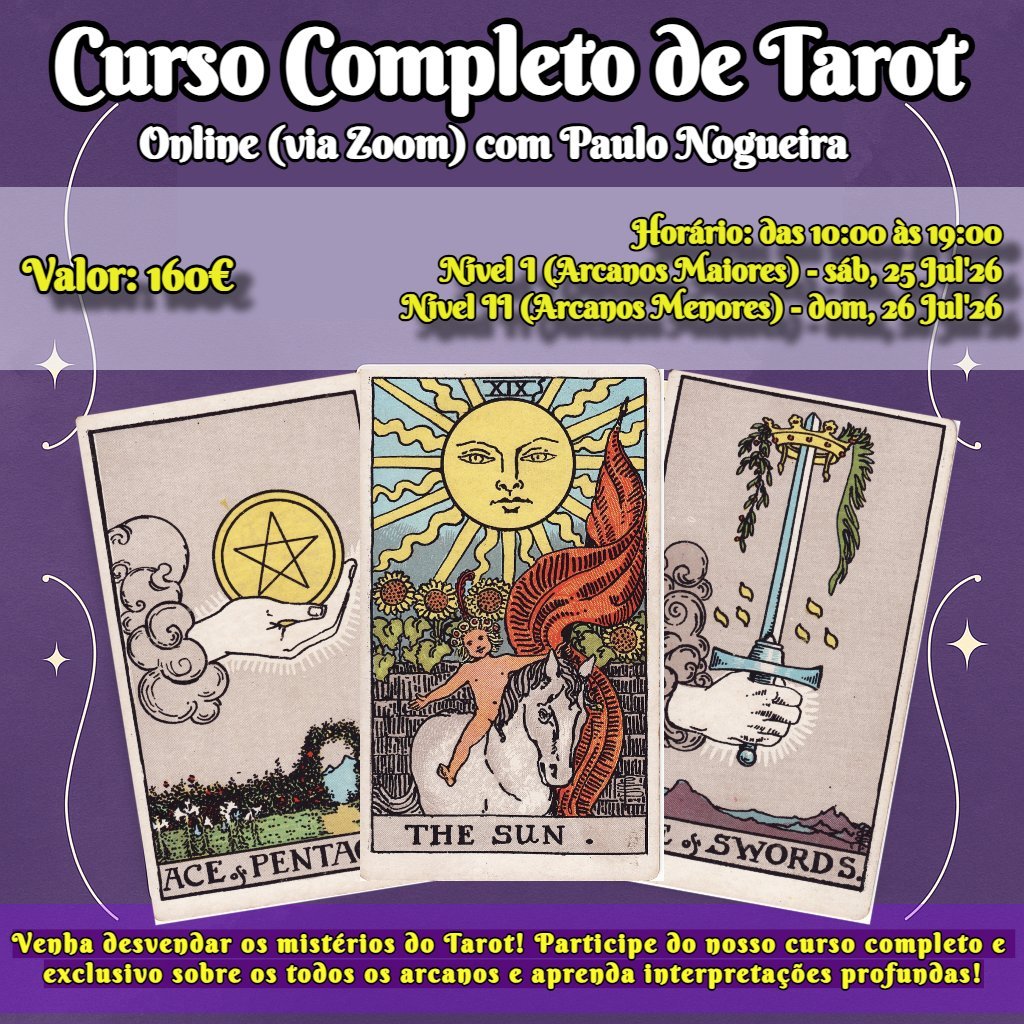 Curso Completo de Tarot Online Julho 2026